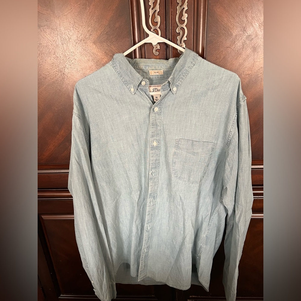 J. Crew Blue Casual Button Down Shirt